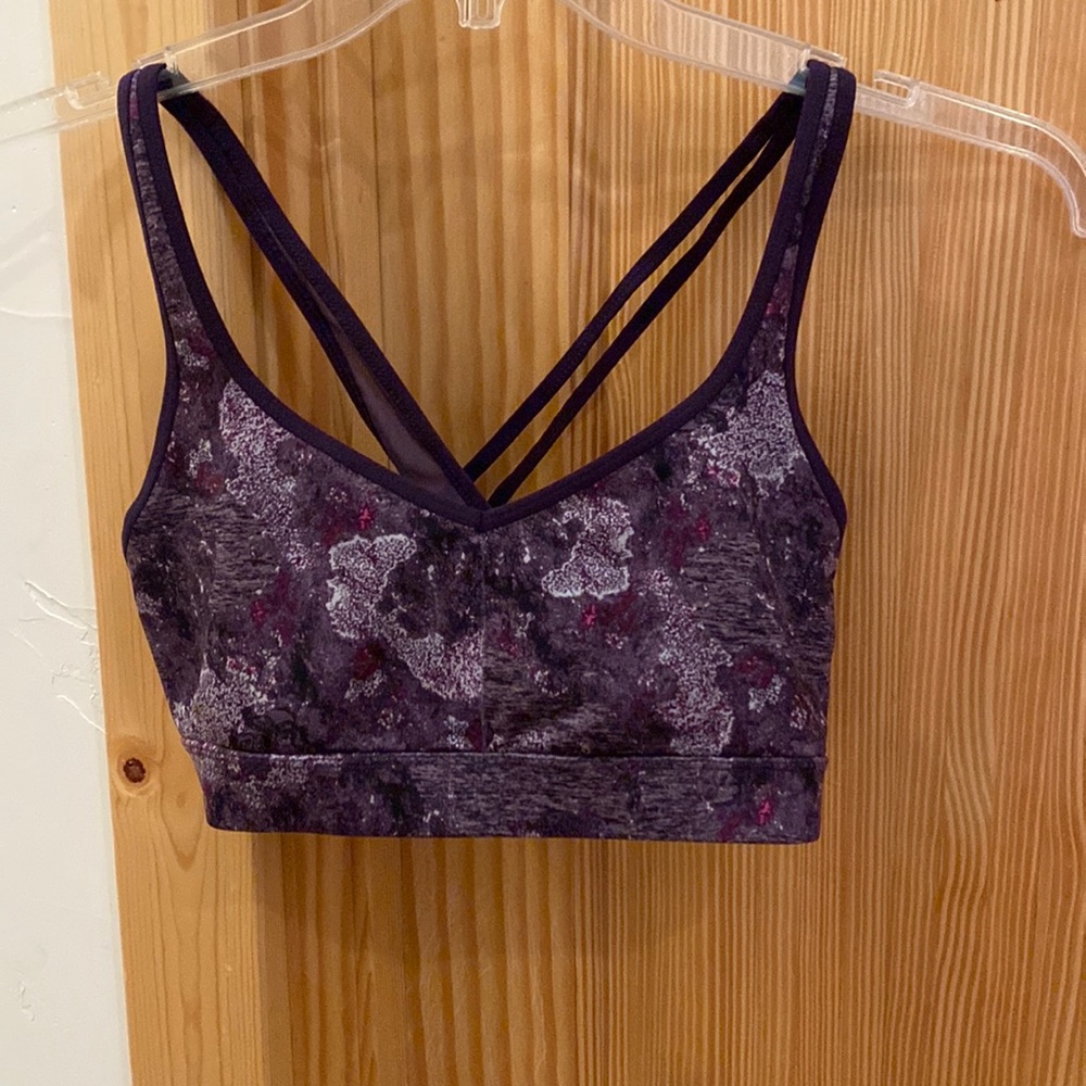 Champion purple sports bra, size m
